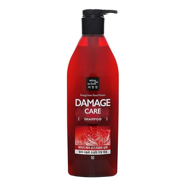 Шампунь для поврежденных волос Energy from rose-protein damage care shampoo Mise En Scene 680мл