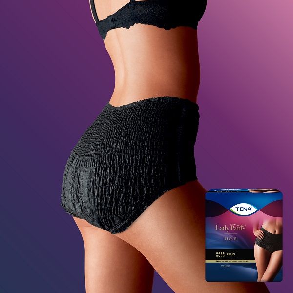 Подгузники впитывающие в форме трусов для женщин черные Plus Lady Pants Tena/Тена 9шт р.M фото №3