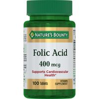 Фолиевая кислота Nature's Bounty/Нэйчес баунти таблетки 400мкг 100шт, миниатюра фото №31