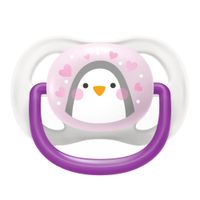 Соска-пустышка силиконовая ортодонтическая с футляром 0-6 мес. Ultra Air Philips Avent 2шт (SCF080/06) миниатюра фото №3