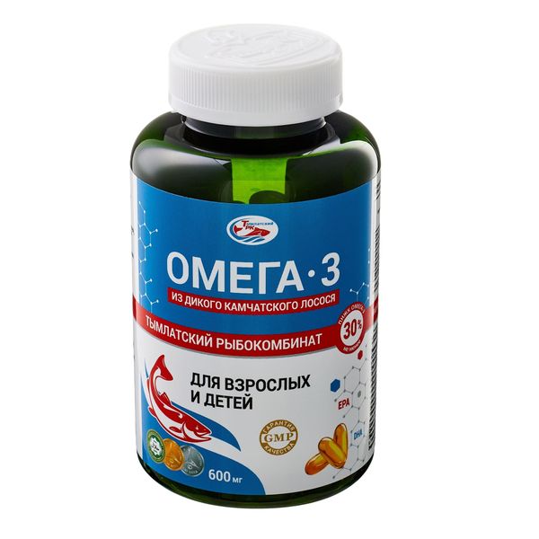 Омега-3 для взрослых и детей с 3 лет Salmonica/Салмоника капсулы 600мг 240шт