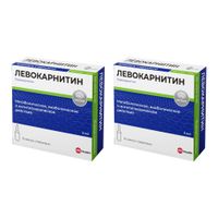 2Х Левокарнитин раствор для в/в и в/м 100мг/мл 5мл 10шт