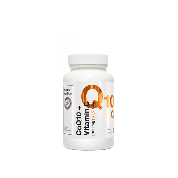 Коэнзим Q10+Витамин С Элентра/Elentra nutrition капсулы 316мг 30шт хонндроитин глюкозамин chondrobase элентра elentra nutrition капсулы 1050мг 90шт