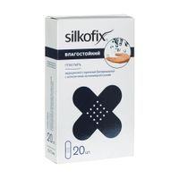 Пластырь Silkofix (Силкофикс) влагостойкий стерильный бактерицидный с антисептиком на полимерной основе 19х72 мм. 20 шт., миниатюра фото №5