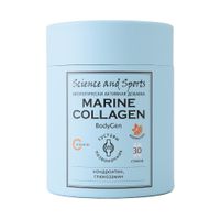 Морской коллаген вкус апельсина хондроитин и глюкозамин с витамином С BodyGen Science and Sports стик 30шт