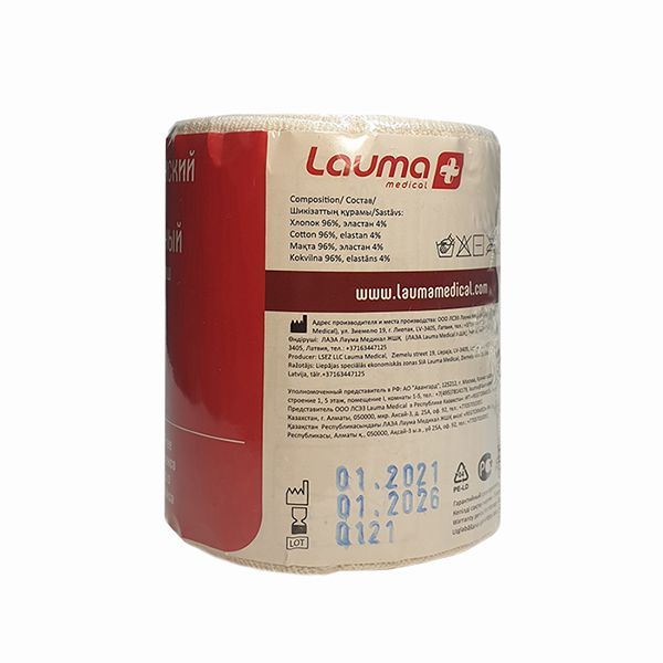 Бинт эластичный средней растяжимости модель 5 Lauma/Лаума 10смх2м фото №5