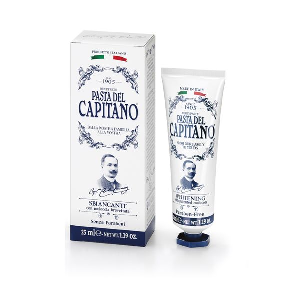 Купить Паста зубная отбеливающая с запатентованной молекулой Pasta del Capitano 75мл, Farmaceutici Dottor Ciccarelli S.P.A, Италия