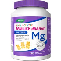 Бэби Формула мишки магний для детей с 3 лет Эвалар пастилки жевательные 4г 30шт