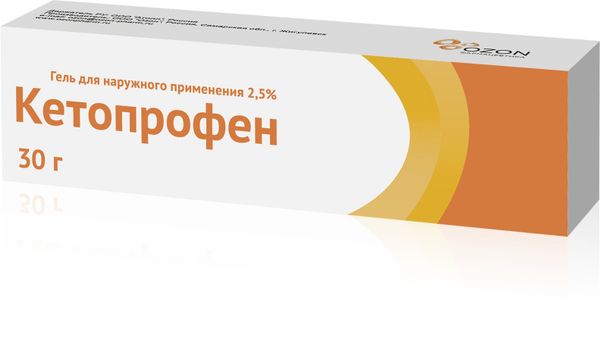 Кетопрофен гель для наружного применения 2,5% 30г метронидазол гель для наружного применения 1% 30г