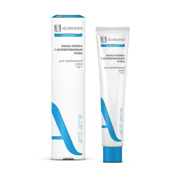 Маска-пленка для глубокого очищения кожи с активированным углем Anti-Acne Ахромин 75мл
