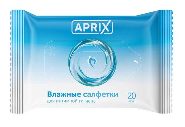 Салфетки Aprix (Априкс) влажные для интимной гигиены 20 шт. ООО 