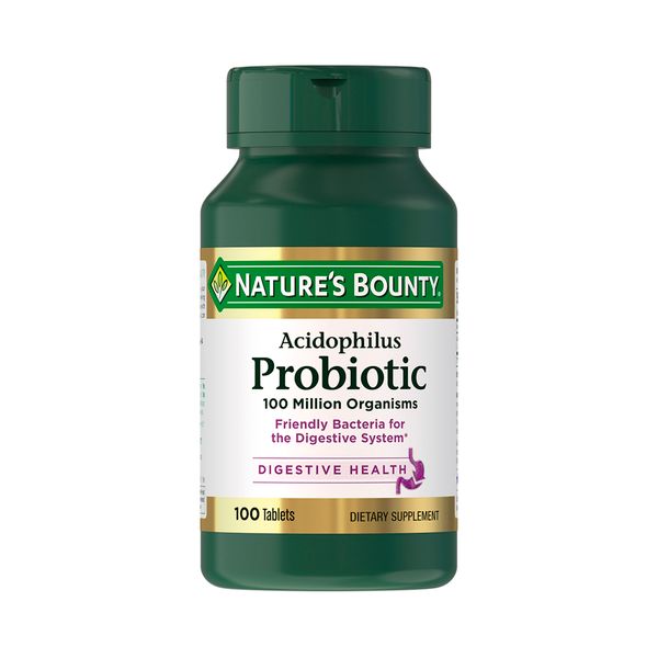 Ацидофилус пробиотик Nature's Bounty/Нэйчес баунти таблетки 200мг 100шт nature s bounty легкодоступное железо 28 мг