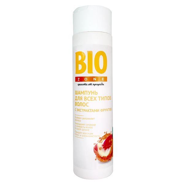 Шампунь для всех типов волос с экстрактами фруктов BioZone/Биозон 250мл шампунь для волос с экстрактом жемчуга ламинирование biozone биозон 250мл