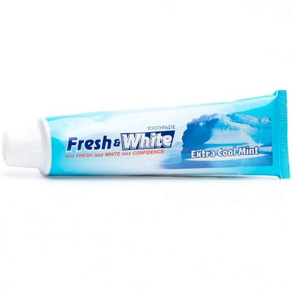 Паста зубная отбеливающая супер прохладная мята Fresh&White Thailand Lion/Лайн 160г фото №3