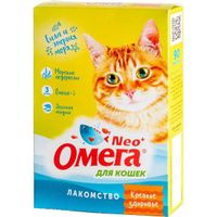 Лакомство Крепкое здоровье для кошек с морскими водорослями Омега Nео+ таблетки 90шт