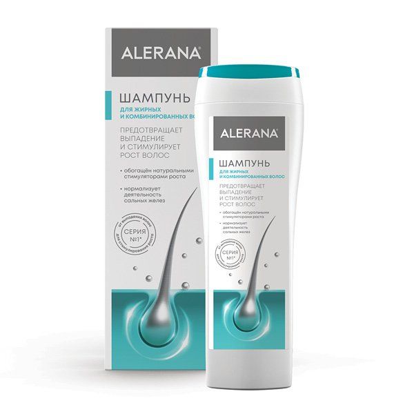 Шампунь для жирных и комбинированных волос Alerana/Алерана 250мл