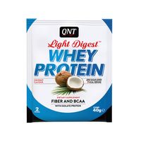Пробник сывороточного белка Light Digest Whey Protein (Лайт Дайджест Вей Протеин) Кокос QNT 40г
