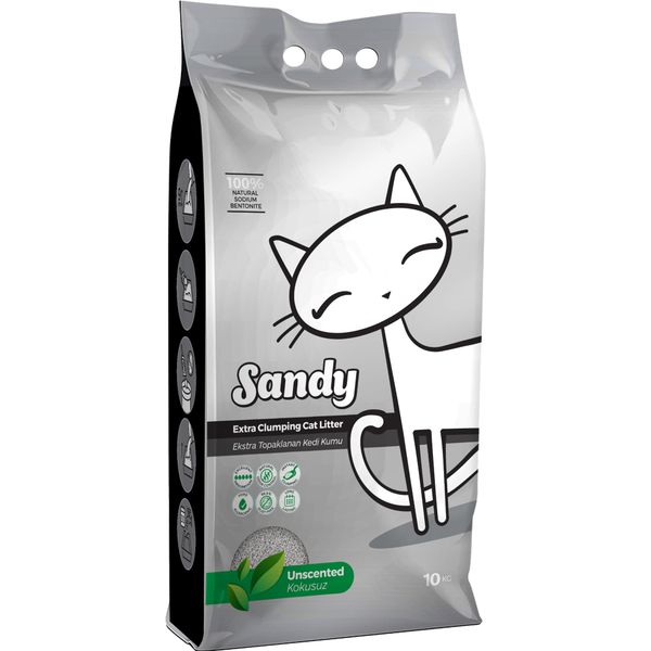 Наполнитель для кошачьего туалета без ароматизатора Unscented Sandy 10кг совок zoo plast для кошачьего туалета феликс разно ный 22 5х9 5х4 см