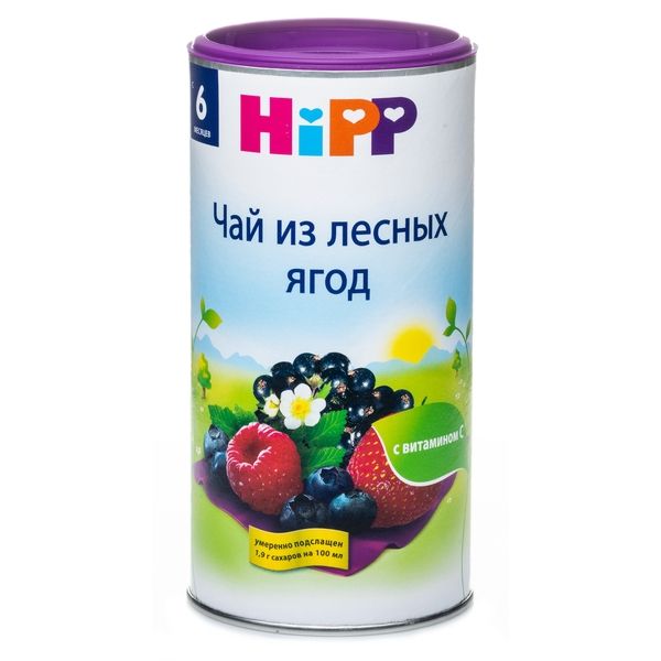Чай детский лесные ягоды с 6+ мес. HiPP/Хипп 200г фото №4
