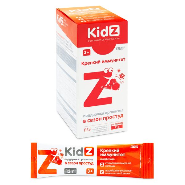 Кидз крепкий иммунитет для детей с 3 лет батончики желейные саше-пакет 13г 14шт kidz крепкий иммунитет желейный батончик