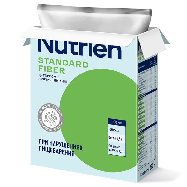 Диетическое лечебное питание сухое с пищевыми волокнами вкус нейтральный Standart Nutrien/Нутриэн 350г фото №6