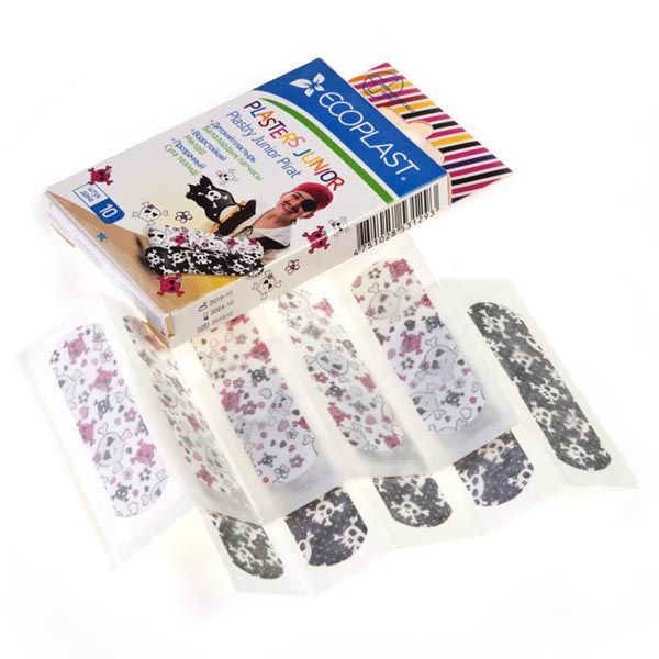 Пластырь медицинский детский Junior pirate Ecoplast/Экопласт 70х20мм 10шт фото №8