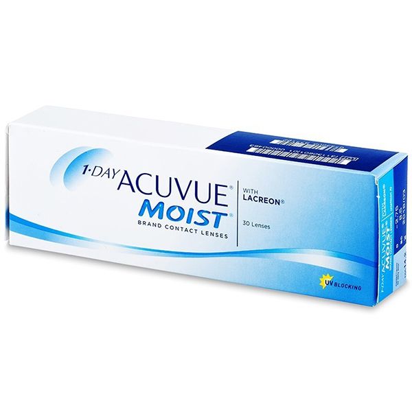 Контактные линзы 1 day acuvue moist 30 шт 8,5, -0,75 johnson & johnson Johnson & Johnson Vision Care Inc/ 1093057 - фото 1