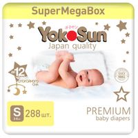 Подгузники Premium MegaBox YokoSun 3-6кг 288шт р.S