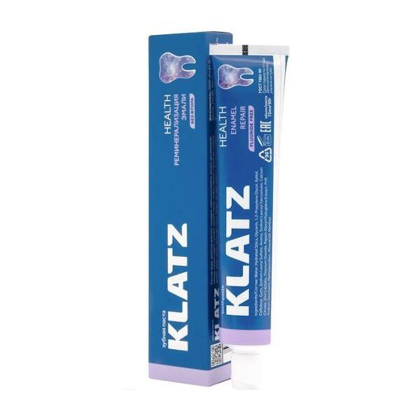 Паста зубная Health Реминерализация эмали Klatz 75мл klatz зубная паста реминерализация эмали 75 мл klatz health